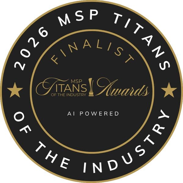 2026 MSP Titans of the Industry Finalist badge, AI Powered category