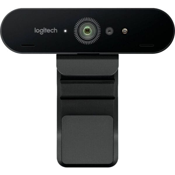 A Logitech Brio web camera