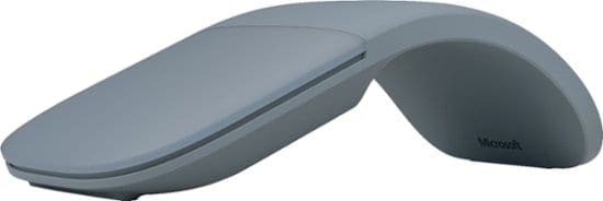 The Microsoft Arc mouse in gray