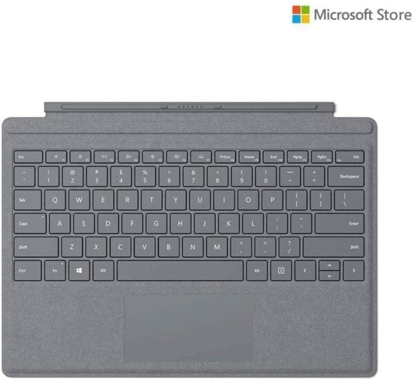 Microsoft Surface Pro laptop keyboard cover in platinum