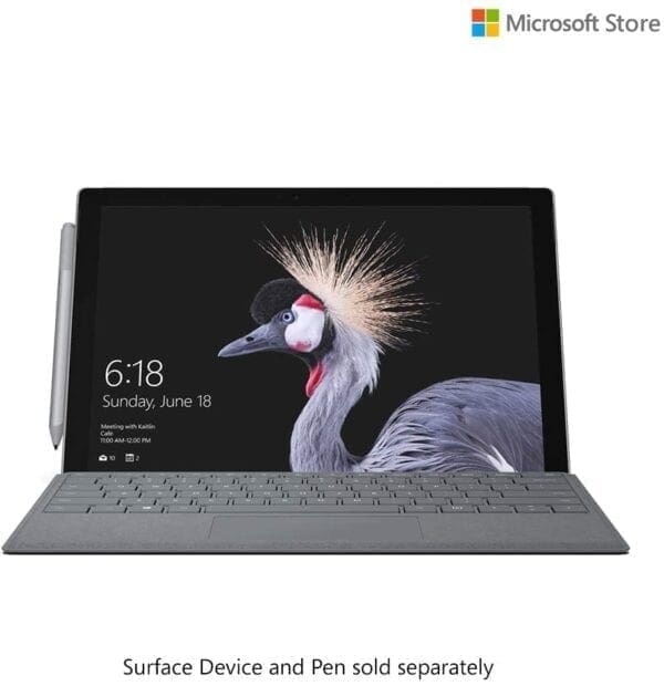 Microsoft Surface Pro laptop keyboard cover in platinum